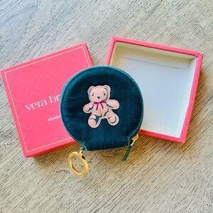NWT🌼 Vera Bradley Bear Coin Pouch or Bag Charm